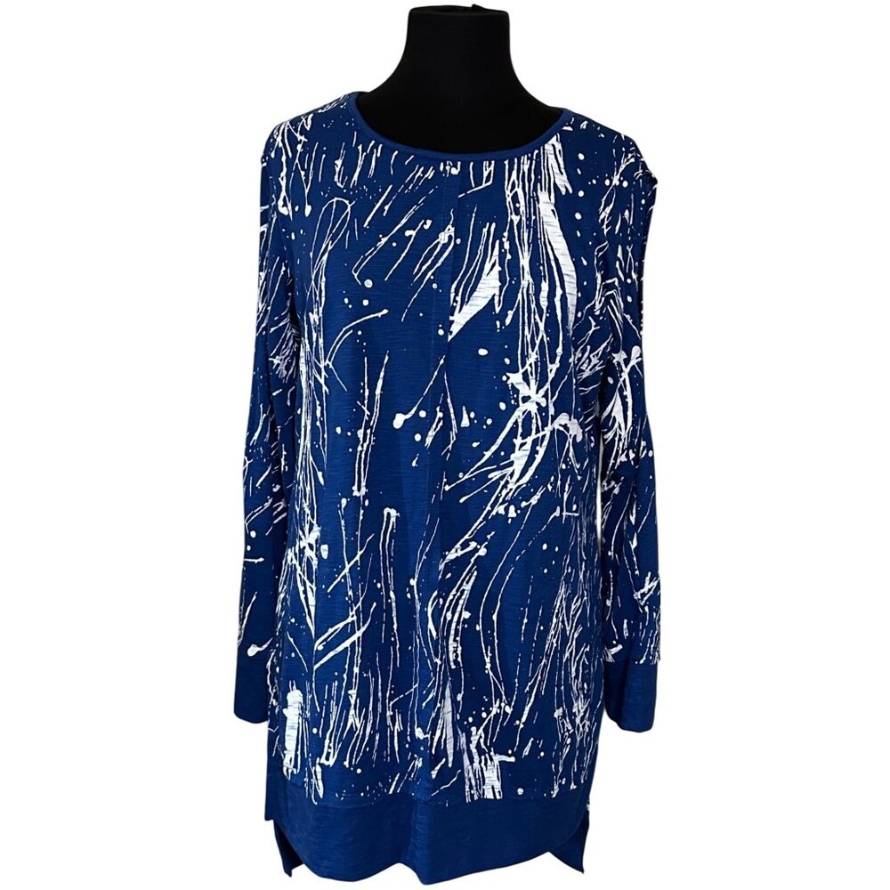 DIVA D Brand Women's Knit Top Polyester Rayon Blend Geometric Size S/M